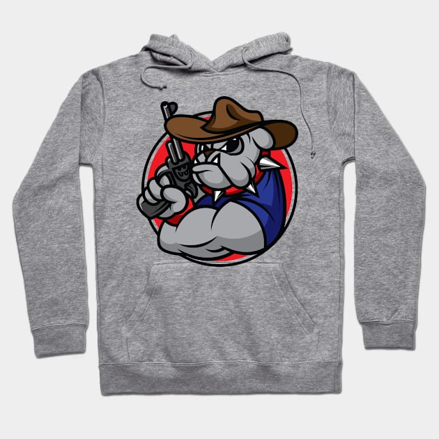 Bulldog Sheriff Hoodie by MimimaStore